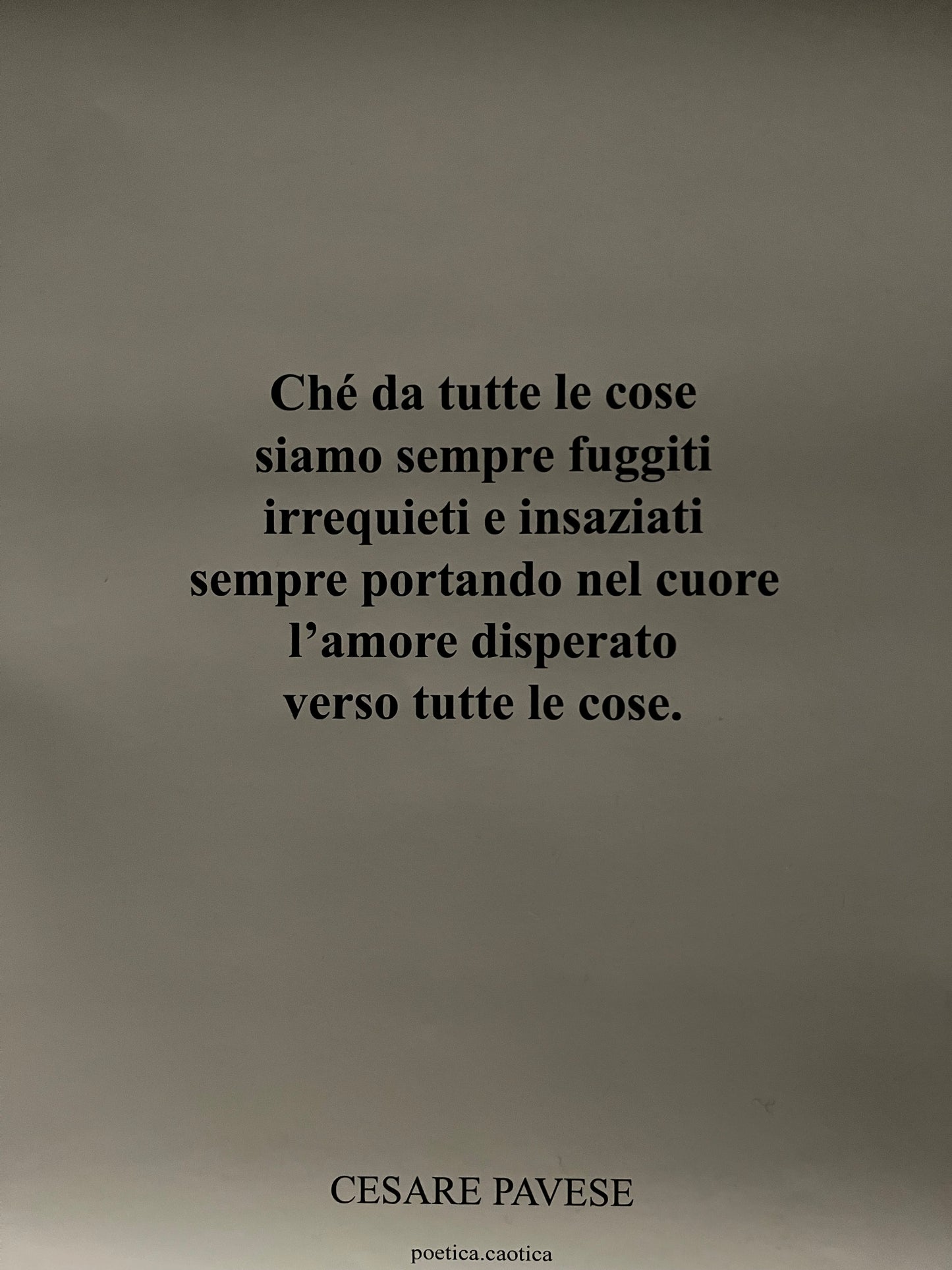 Poster Cesare Pavese